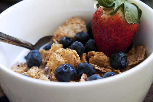 Strawberry, Blueberry, Cereal