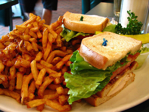Sandwich, Fries