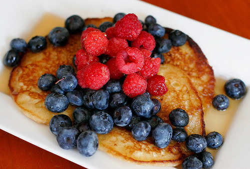 Raspberry, Pancake, Blueberry
