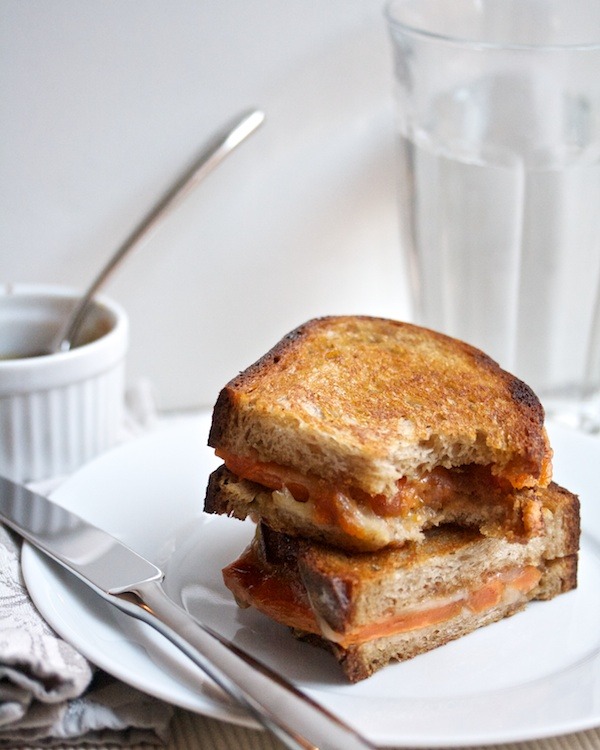 Roasted Sweet Potato and Fig Grilled Cheese