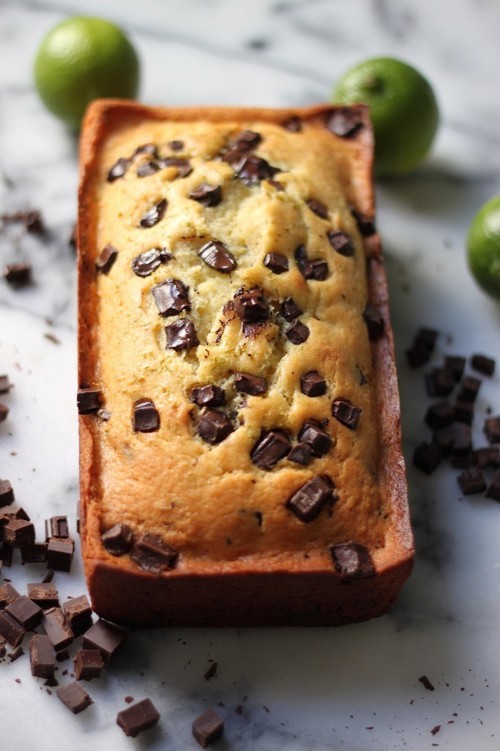 Dark Chocolate Chunk Coconut Key Lime Pound Cake Baker by Nature on We Heart It.