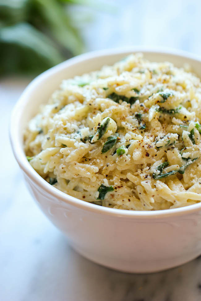 Parmesan and Spinach Orzo