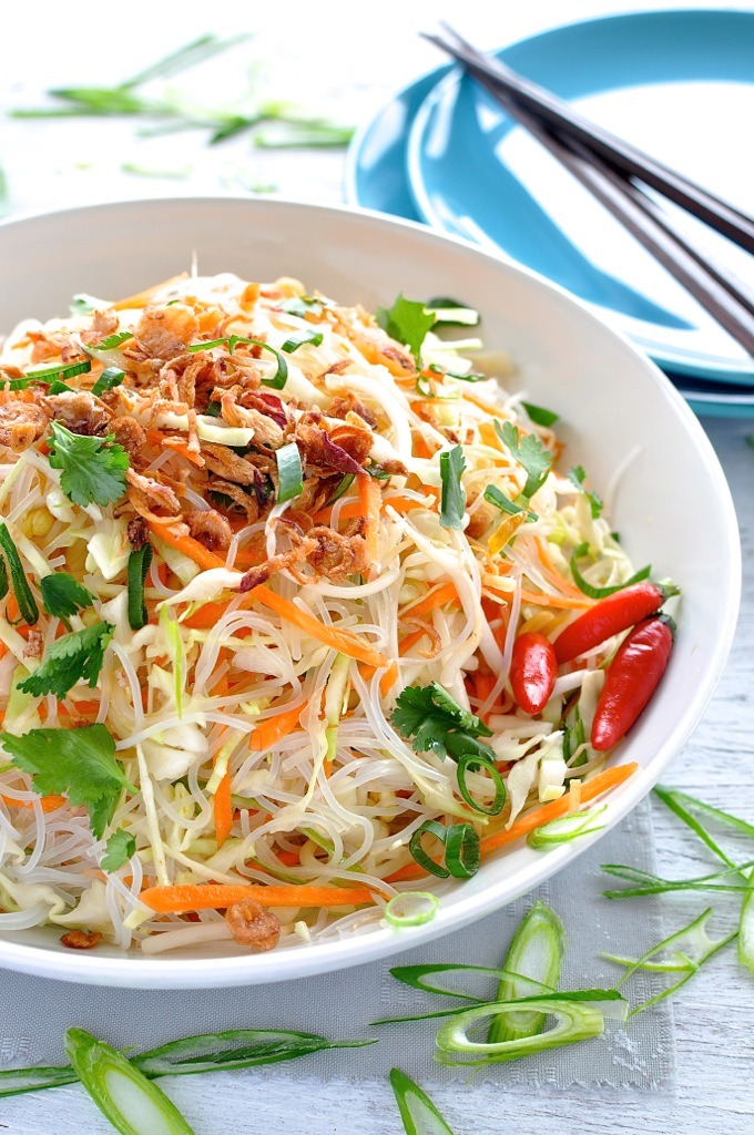Asian vermicelli noodle salad